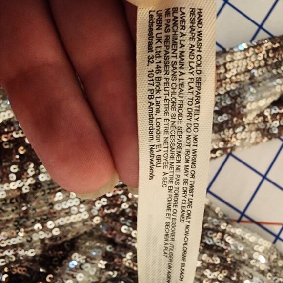 Free People Printed Gold Rush Long Sleeve Top NWOT XL - Picture 9 of 9